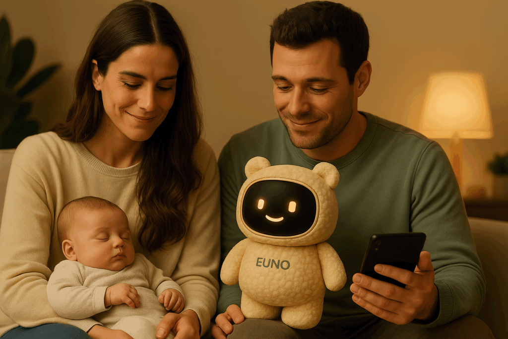 Parents avec Euno et bébé